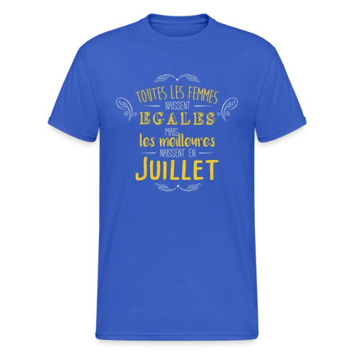 Reine de Juillet : Les Légendes Naissent en Été - T-shirt Gildan épais homme