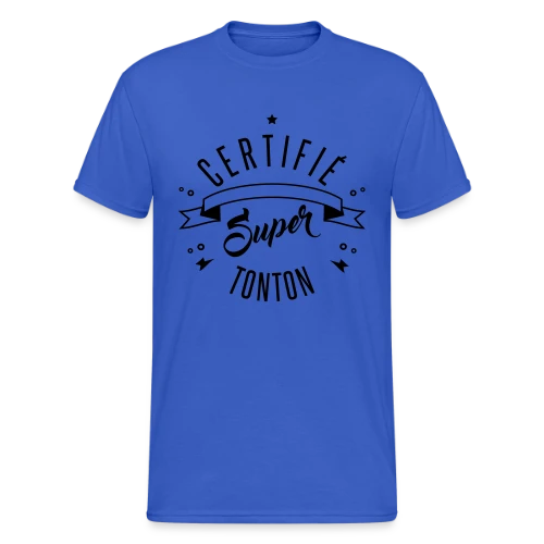 T-shirt Certifié Super Tonton - T-shirt Gildan épais homme