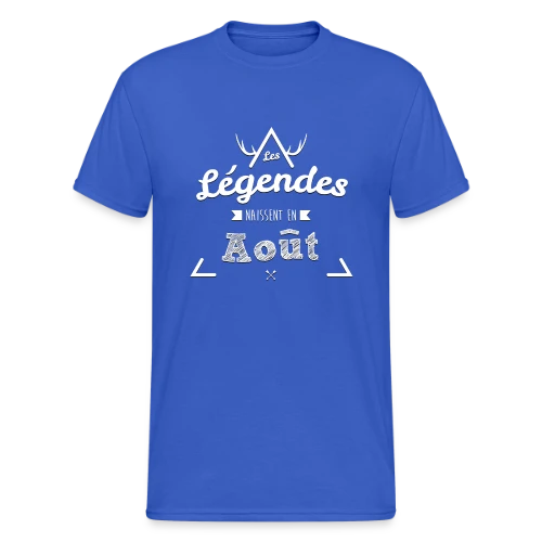 Les Légendes Naissent en Août - T-shirt Gildan épais homme