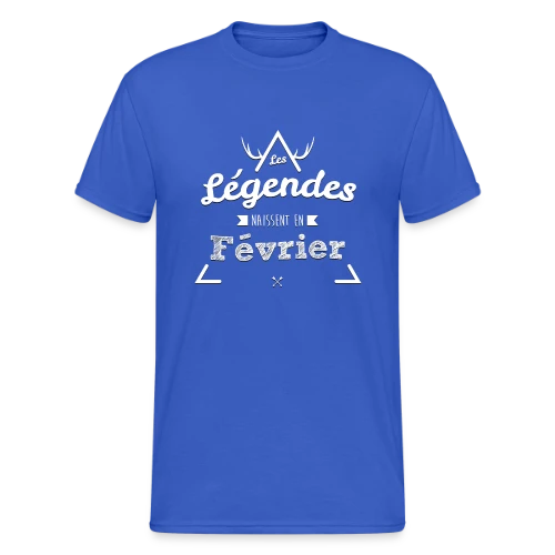 Février : Le Mois des Légendes - T-shirt Gildan épais homme