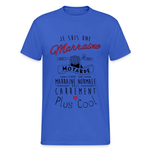 T-shirt Marraine Motarde : Carrément la Plus Cool ! - T-shirt Gildan épais homme