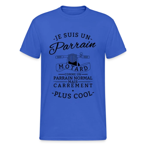 Parrain Motard : Le Plus Cool - T-shirt Gildan épais homme