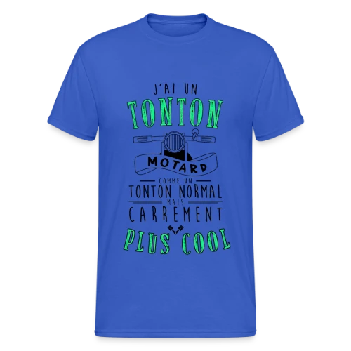 Mon Tonton Motard, le plus cool ! - T-shirt Gildan épais homme