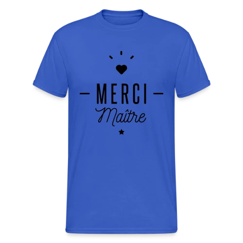 Merci Maître : Le Cadeau Idéal pour Profs - T-shirt Gildan épais homme