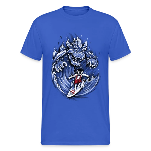 Mario, le Surfeur de Bowser - T-shirt Gildan épais homme