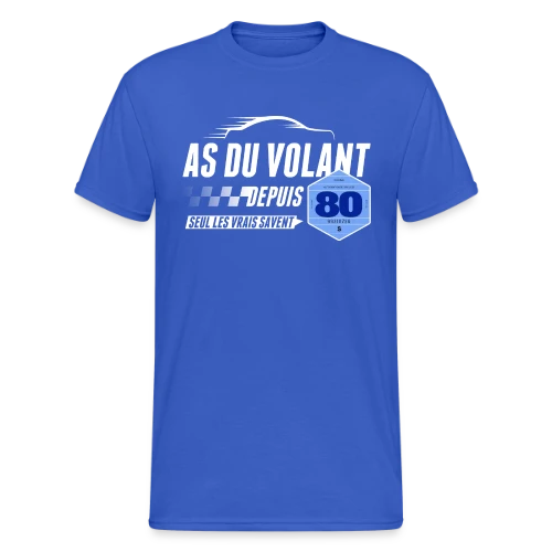 As du Volant depuis 1980 - T-Shirt Humoristique - T-shirt Gildan épais homme