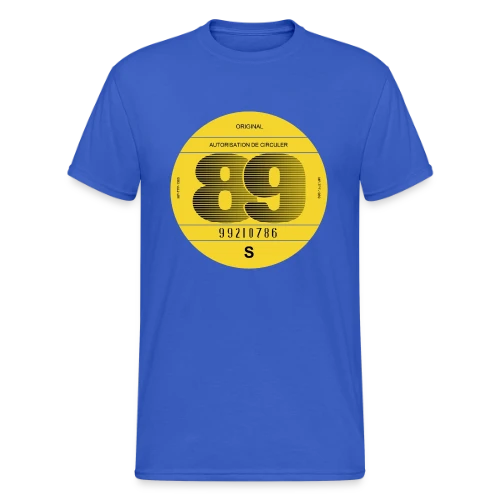 Voiture Vintage France 1989 - Esprit Rétro - T-shirt Gildan épais homme