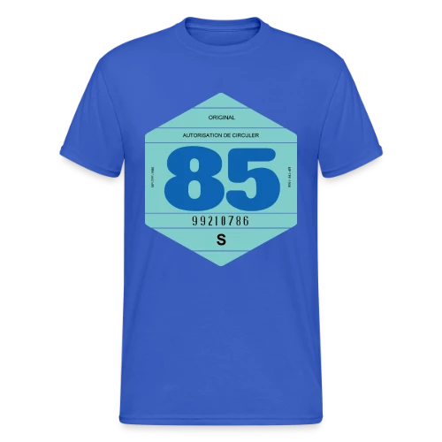 Vignette Rétro Automobile France 1985 - T-shirt Gildan épais homme