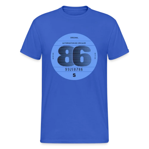 1986: Icône Rétro Automobile Française - T-shirt Gildan épais homme