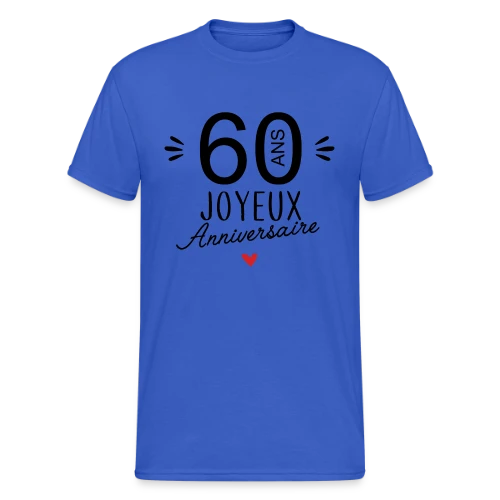T-shirt Joyeux Anniversaire 60 Ans – Édition Spéciale - T-shirt Gildan épais homme
