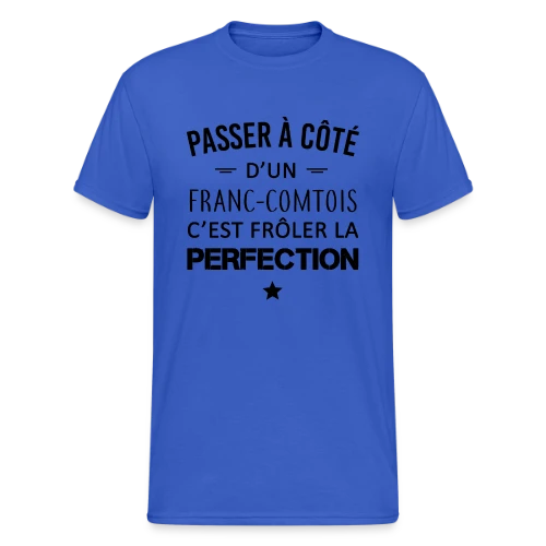 Franc-Comtois : Touchez la Perfection du Doigt - T-shirt Gildan épais homme
