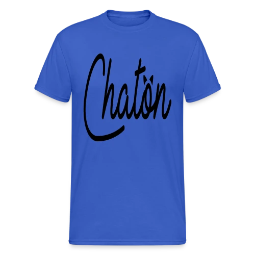 Inscription Chaton Élégante - T-shirt Gildan épais homme