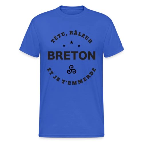 Breton Têtu et Râleur - T-shirt Gildan épais homme