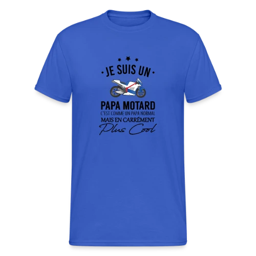 Super Papa Motard - T-shirt Gildan épais homme