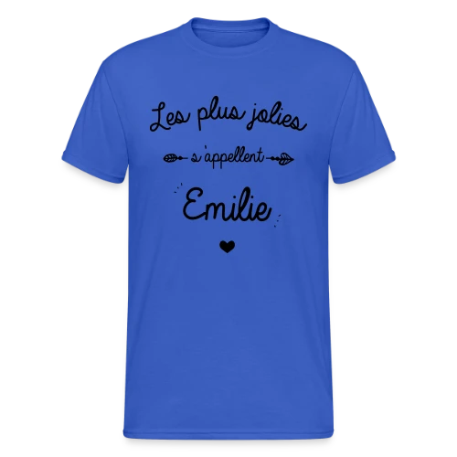 T-Shirt Prénom 'Émilie' - Le Cadeau Personnalisé Idéal - T-shirt Gildan épais homme