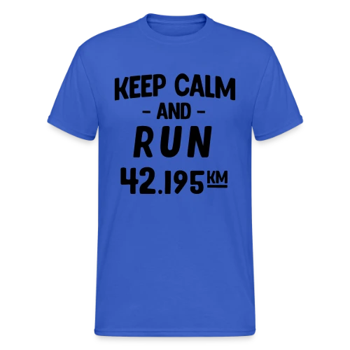 Keep Calm and Run : Motivation Course à Pied - T-shirt Gildan épais homme