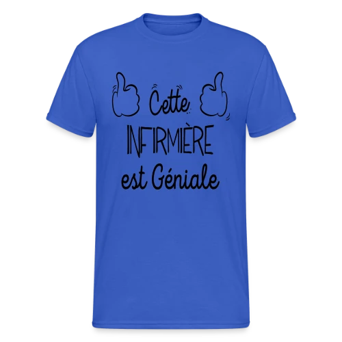 Infirmière en Or : Le T-shirt des Héroïnes du Quotidien - T-shirt Gildan épais homme