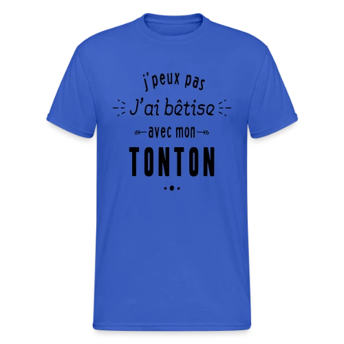 Complice de Bêtises avec Tonton - T-shirt Gildan épais homme