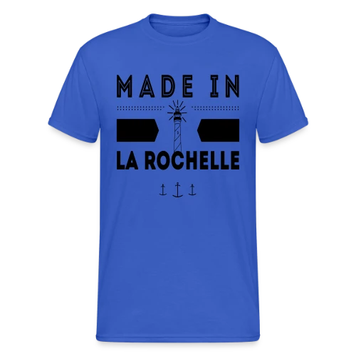 Né(e) à La Rochelle : L'Esprit Rochelais - T-shirt Gildan épais homme