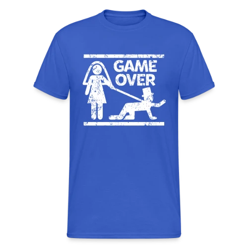 Mariage Game Over Humour - T-shirt Gildan épais homme