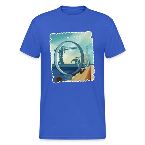 T-Shirt Ville de Nantes - Design Urbain - T-shirt Gildan épais homme
