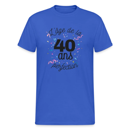 40 Ans : L'Âge de la Perfection - T-shirt Gildan épais homme