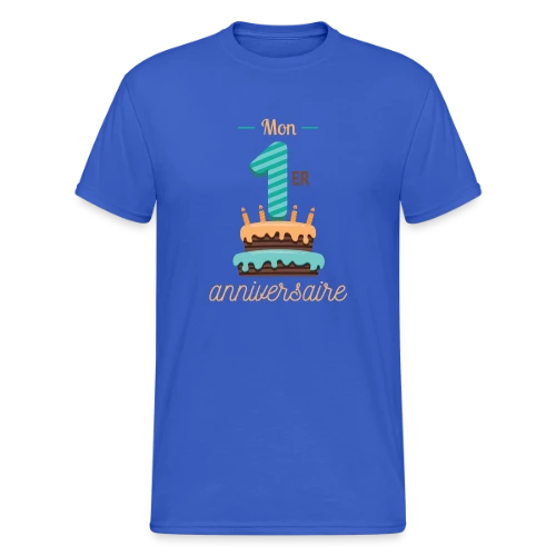 T-shirt Mon Premier Anniversaire Garçon - T-shirt Gildan épais homme