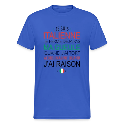 T-shirt "Italienne : Ma Voix, Ma Loi" - T-shirt Gildan épais homme