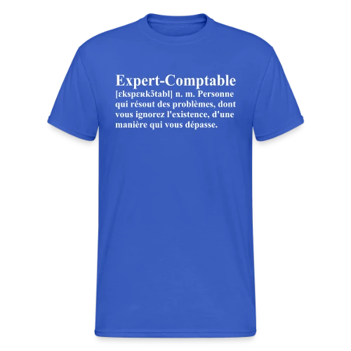 Définition de l'Expert-Comptable | T-Shirt Humour Métier - T-shirt Gildan épais homme