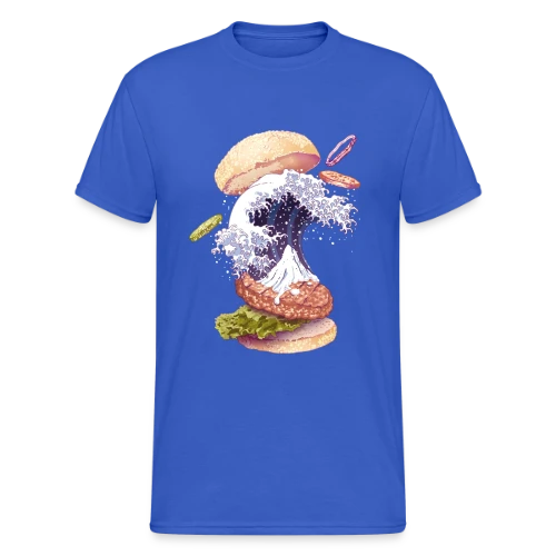La Vague Gourmande de Kanagawa - T-shirt Gildan épais homme