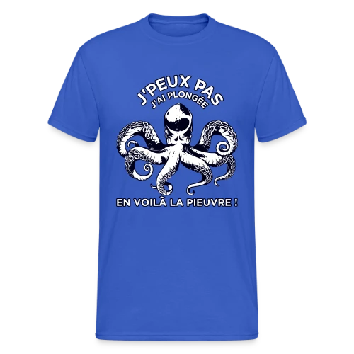 J'peux pas J'ai Plongée ! | T-Shirt Passion Sous-Marine - T-shirt Gildan épais homme