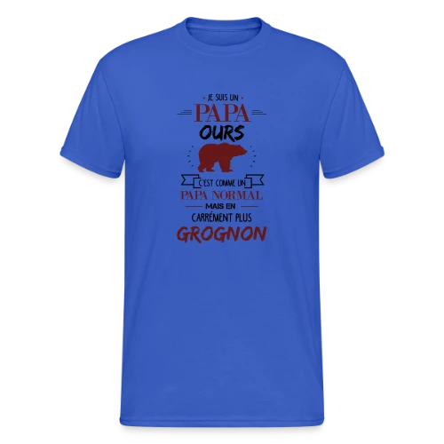 T-shirt Papa Ours Grognon - T-shirt Gildan épais homme