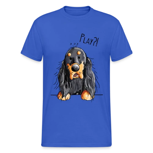 Gordon Setter Rigolo Style BD - T-shirt Gildan épais homme