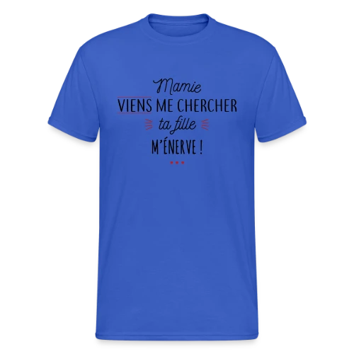 Mamie, au secours, ta fille m'énerve ! - T-shirt Gildan épais homme