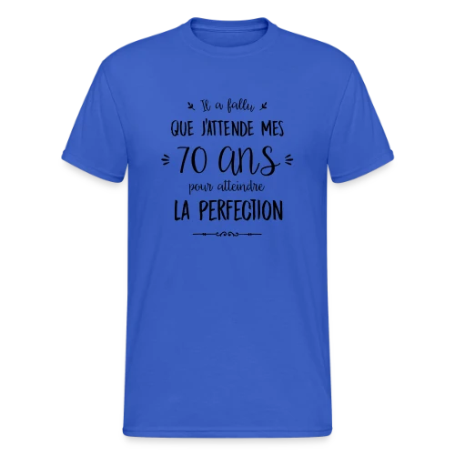 70 Ans : L'Âge d'Or de la Perfection - T-shirt Gildan épais homme