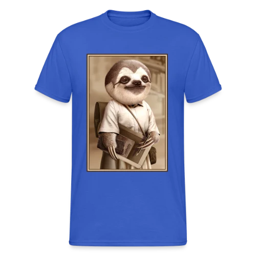 Le Paresseux Écolier - T-shirt Gildan épais homme