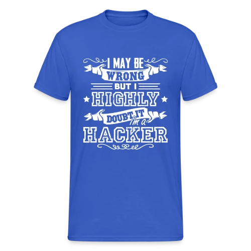 Je Suis un Hacker - T-shirt Gildan épais homme