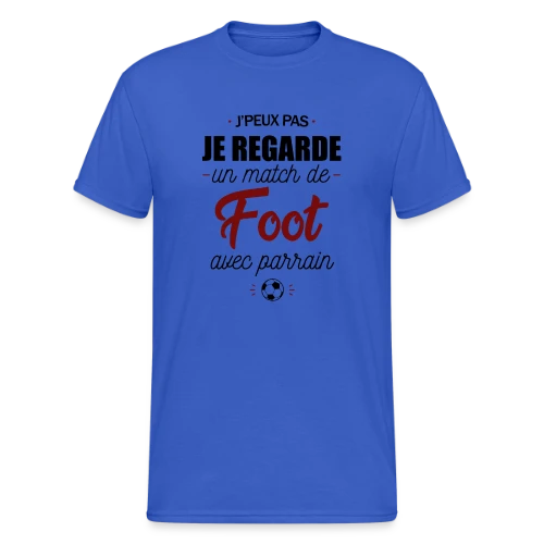 J'peux pas, j'ai match de foot avec Parrain ! - T-shirt Gildan épais homme