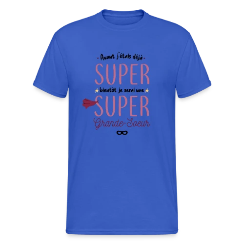 Bientôt Grande Sœur Super Héros - T-shirt Gildan épais homme