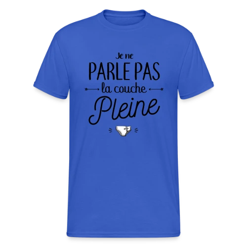 Je Ne Parle Pas La Couche Pleine - T-shirt Gildan épais homme