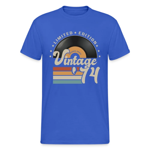 Vinyle Vintage 1974 – Anniversaire 49 ans - T-shirt Gildan épais homme