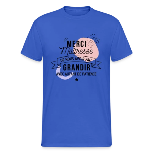 Maîtresse en Or : Merci pour tout ! - T-shirt Gildan épais homme