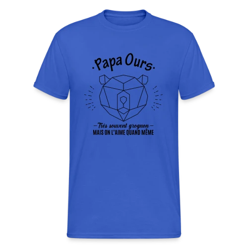 Papa Ours Grognon et Adorable - T-shirt Gildan épais homme