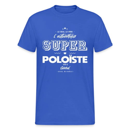 Super Poloïste Authentique : Le T-shirt Humour Water-Polo - T-shirt Gildan épais homme