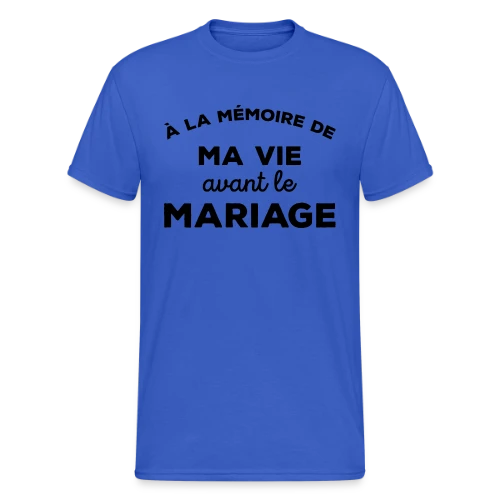 Adieu Vie de Célibataire - T-shirt Gildan épais homme