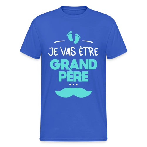 T-shirt 'Je Vais Être Grand-Père' - Annonce Fierté Bébé - T-shirt Gildan épais homme