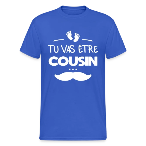 T-shirt Annonce Grossesse "Tu vas être cousin" - T-shirt Gildan épais homme