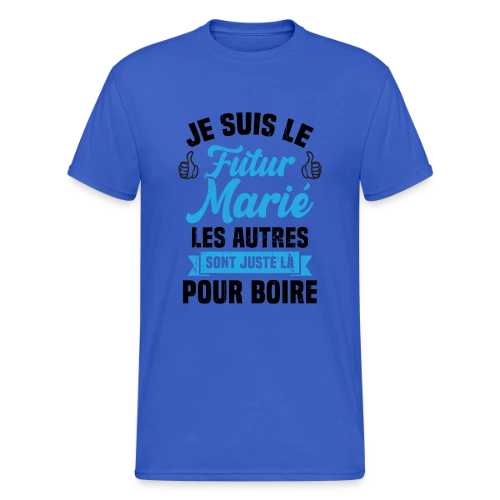 Futur Marié Humour EVG - T-shirt Gildan épais homme