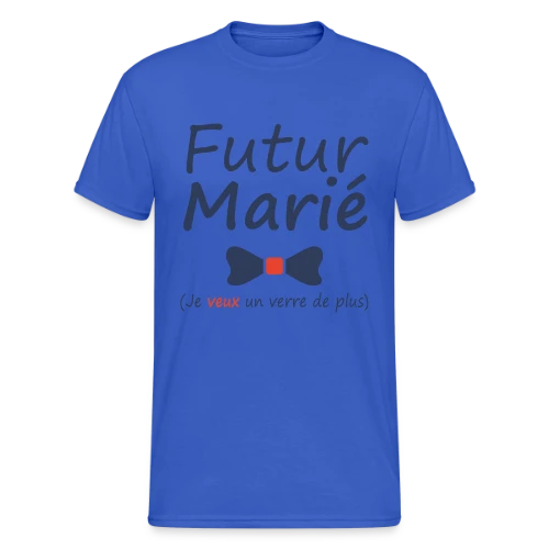 Futur Marié Verre de Plus - T-shirt Gildan épais homme