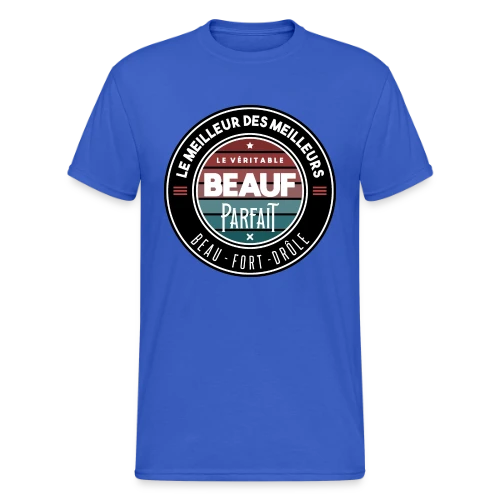 Le Véritable Beauf Parfait : Le T-shirt Humour Homme - T-shirt Gildan épais homme